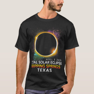 T-shirt Springs Texas Totalité Total Solaire Eclipse 2024