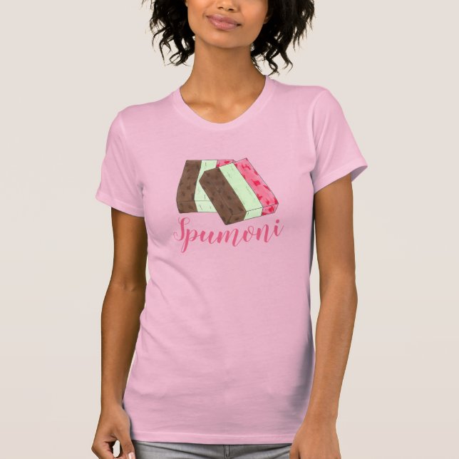 T-shirt Spumoni Italien Gelato Crème de glace Dessert Spum (Devant)