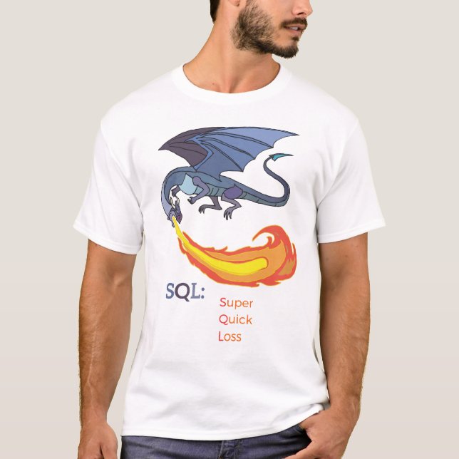 T-shirt SQL : Perte super rapide (Devant)