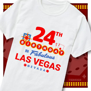 T-shirt Squad de fête pour les 24 ans avec un panneau de b