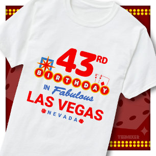 T-shirt Squad de fête pour les 43 ans à Las Vegas