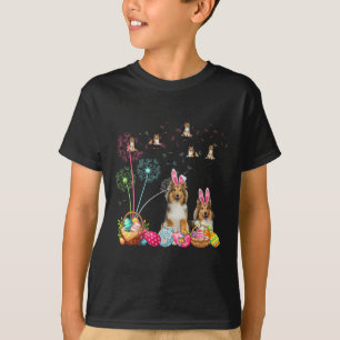 T-shirt Squad Easter Couple Bunny Shelts Dandelions Chasse
