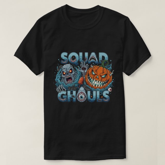 T-shirt Squad Ghouls Halloween Horreur (Design devant)