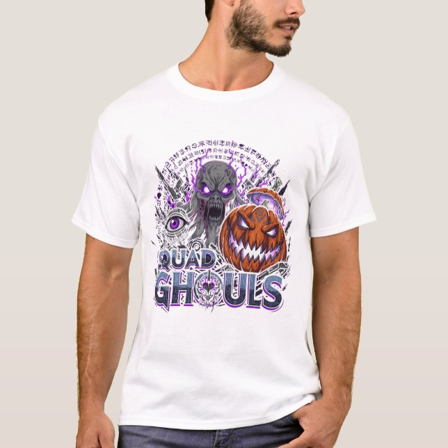 T-shirt Squad Ghouls - Horreur d'Halloween sombre (Devant)