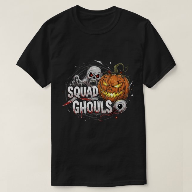 T-shirt Squad Ghouls Horreur gothique Halloween (Design devant)