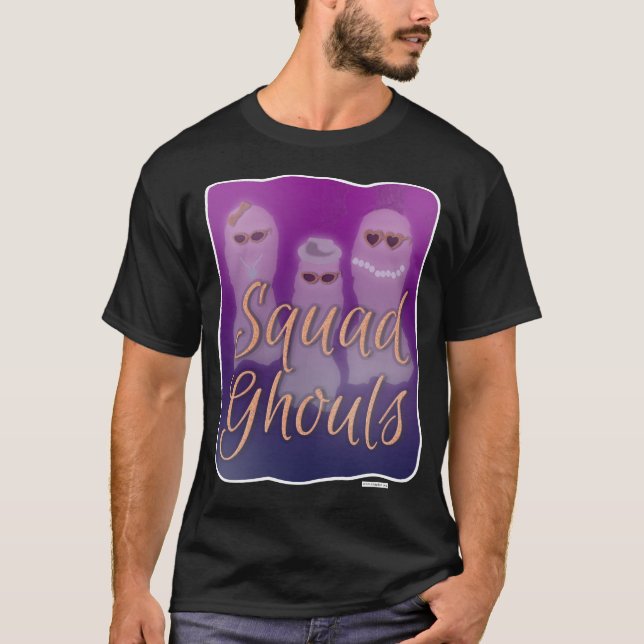 T-shirt Squad Ghouls Slogan d'Halloween génial (Devant)