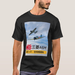 T-SHIRT SQUADRON DE COMBATTRE "ZÉRO" DE MITSUBISHI A6M