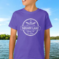 Squam Lake NH ville personnalisée, nom et ancre