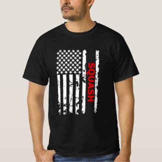 T-shirt Squash Cool USA Drapeau design graphique