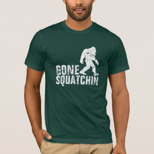 T-shirt Squatchin allé - blanc affligé