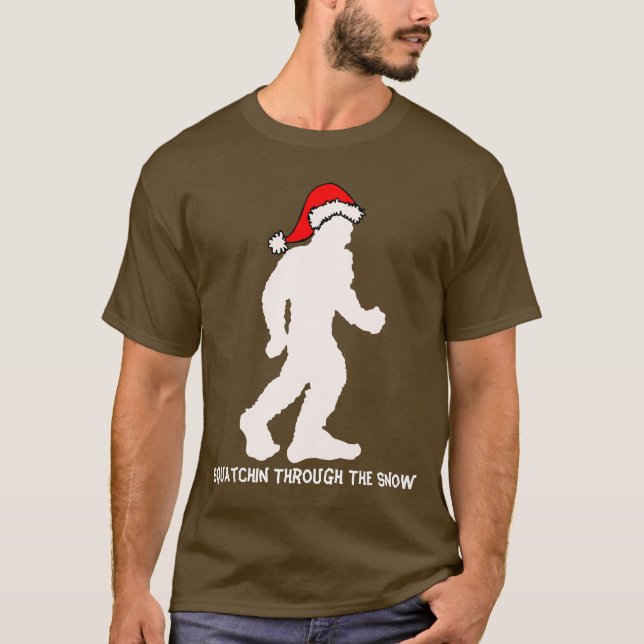 T-shirt Squatchin par la chemise de neige (Devant)
