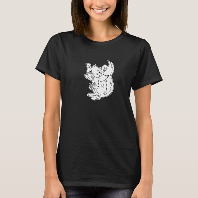 T-shirt Squeaky Squirrel - Furry Woodland Creatures Premiu (Devant)