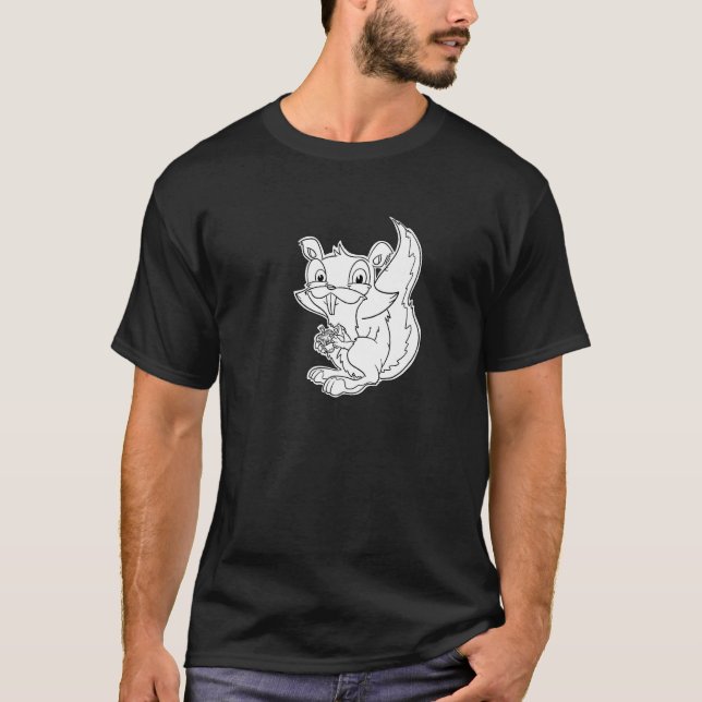 T-shirt Squeaky Squirrel - Furry Woodland Creatures Premiu (Devant)