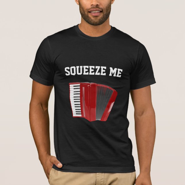 T-shirt Squeeze Me, Accordéon Rouge, (Devant)