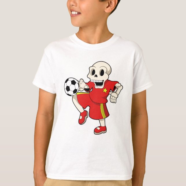 T-shirt Squelette à Soccer Sports (Devant)
