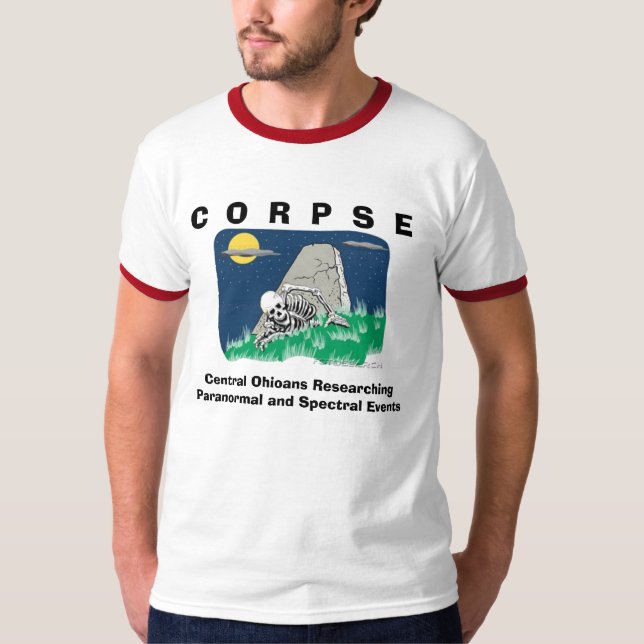 T-shirt Squelette, C O R P S E, recherche centrale (Devant)
