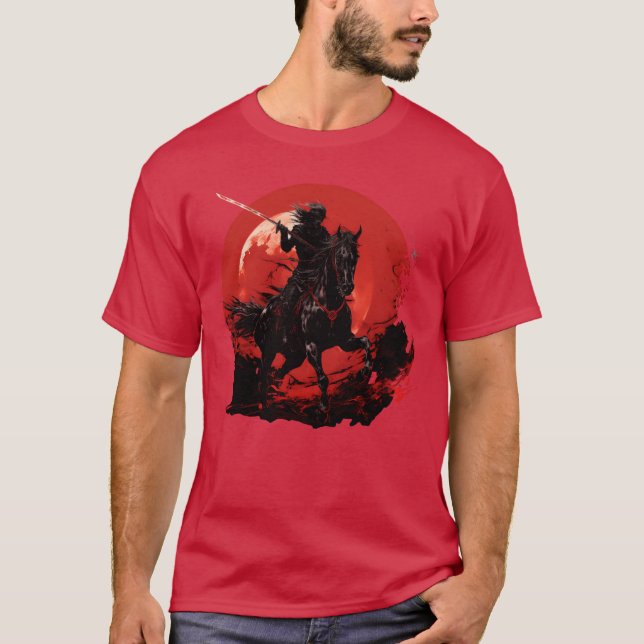 T-shirt Squelette cheval Squelette humain Cheval équitatio (Devant)