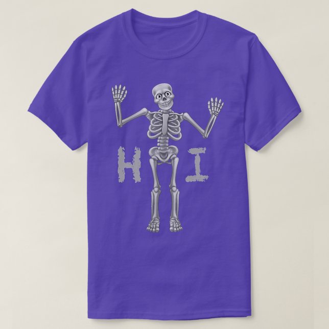 T-shirt Squelette convivial  (Design devant)