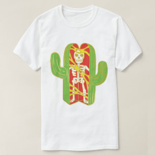 T-shirt Squelette dans une conception de cactus de Saguaro