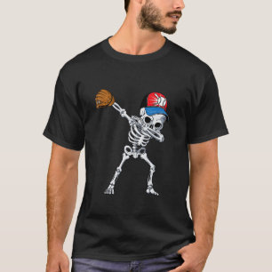 T-shirt Squelette de baseball en train de dabber pour Hall