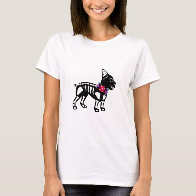 T-shirt Squelette de Boston Terrier (Devant)