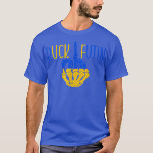 T-shirt Squelette de canard Futin I stand With Ukraine Ukr