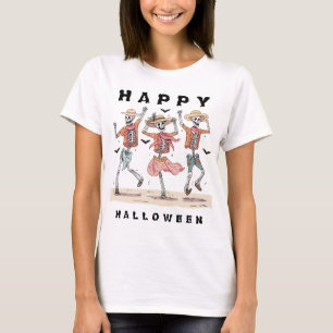 T-shirt Squelette de danse drôle Halloween