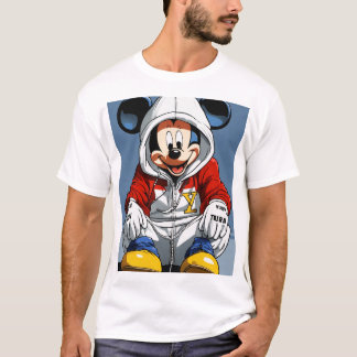 T-shirt squelette de dessin