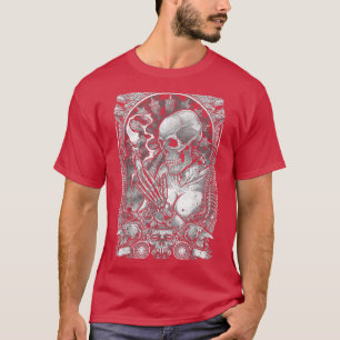 T-shirt Squelette De Fille déplaisante Occulte Sorcière La