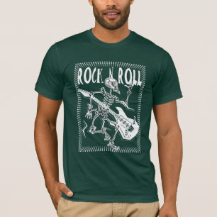 T-shirt Squelette de petit pain de la roche N