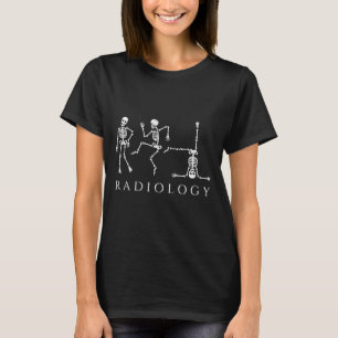 T-shirt Squelette de radiologie drôle dansant technicien d