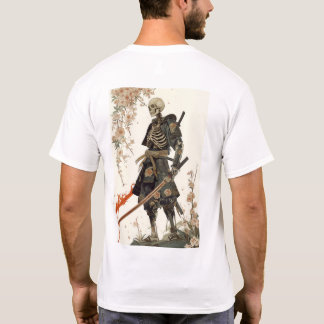 T-shirt Squelette de samouraï en T-S traditionnel japonais