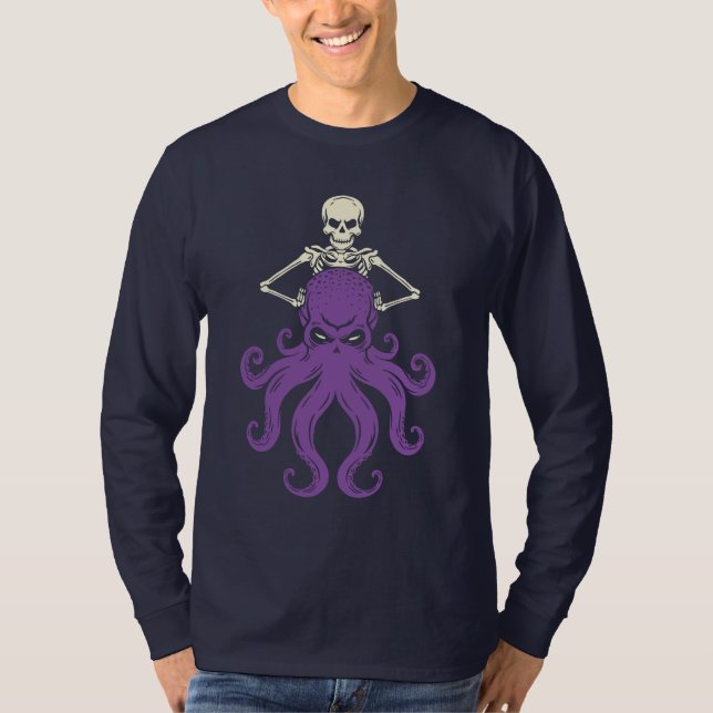 T-shirt Squelette d'Octopus (Devant)