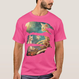 T-shirt Squelette Et Chat Meilleurs Amis Kitten Drôle Chat