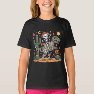 T-shirt Squelette et Dinosaure de momie féroce