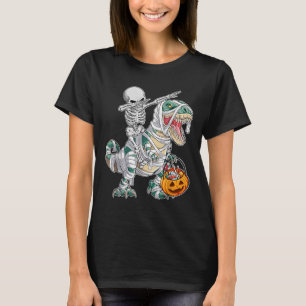 T-shirt Squelette faisant du cheval Danse Dab Dinosaure Tr