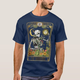 T-shirt Squelette Floral Jardinage Tarot Le Plante Gardene