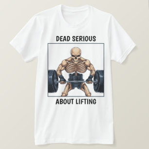 T-shirt Squelette haltérophile