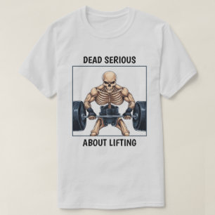T-shirt Squelette haltérophile