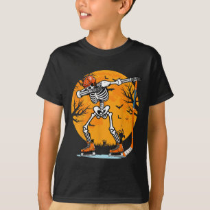 T-shirt Squelette Hockey sur glace Halloween Garçons Dabbi