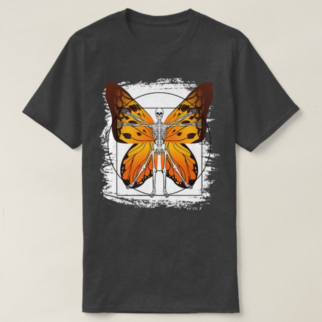T-shirt Squelette Imaginaire Fée Grunge esthétique Goth Go (Design devant)