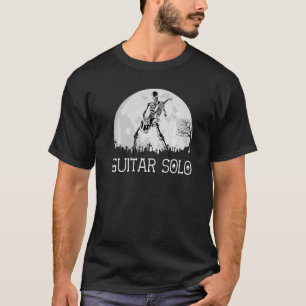 T-shirt Squelette jouant un solo de guitare électrique au