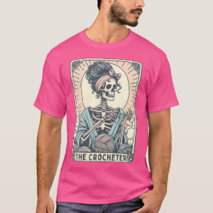 T-shirt Squelette La Tricoteuse Maman Carte de Tarot Trico