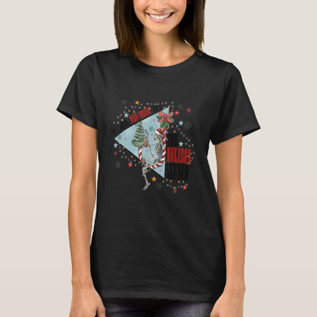T-shirt Squelette, quand tu es mort à l'intérieur mais c'e (Devant)