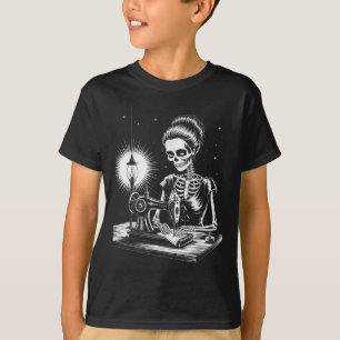 T-shirt Squelette Sewer Quilter Drôle Adulte À Coudre Hall