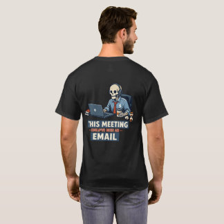 T-shirt Squelette survivant de réunion | Drôle d'humour de