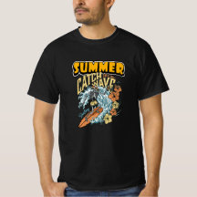 Squelette vintage Surfer - Attrapez la vague été