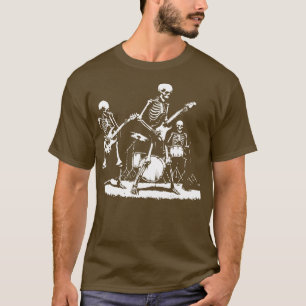 T-shirt squelettes punk