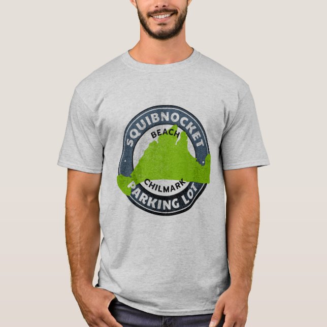 T-shirt Squibnocket Beach Parking Chemise de terrain (Devant)
