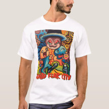 Squid Fear City Graphique Tee Blanche